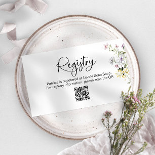 Junggesellinnenabschied Geschenk Registry QR Karte