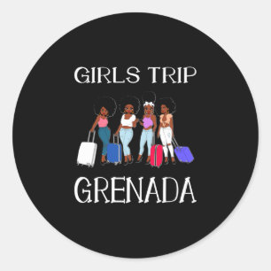 Junggesellinnenabschied Grenada Frauen Runder Aufkleber