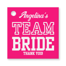 Junggesellinnenabschied Hot Pink Team Bride