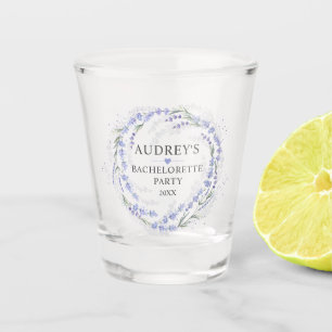 Junggesellinnenabschied Kranz Lila Schnapsglas