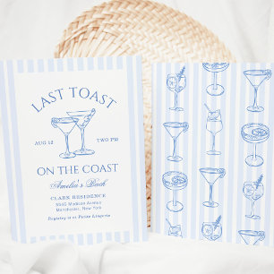 Junggesellinnenabschied Last Toast On The Coast Einladung