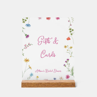 Junggesellinnenabschied "Liebe in Blüte" Geschenke Acrylschild