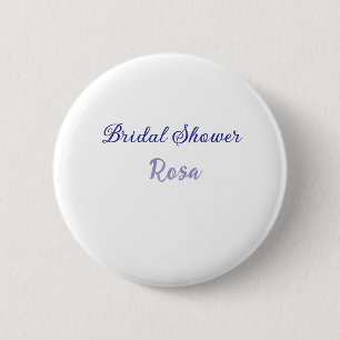 Junggesellinnenabschied lila Namen Datum elegant s Button
