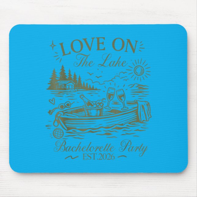 Junggesellinnenabschied Love On The Lake Est 2026 Mousepad (Vorne)