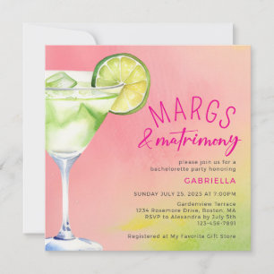 Junggesellinnenabschied Margs & Matrimony Einladung