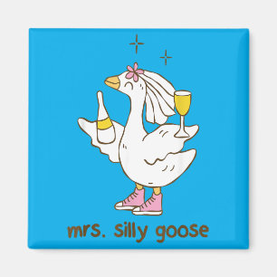 Junggesellinnenabschied Mrs Silly Goose Hochzeit Magnet