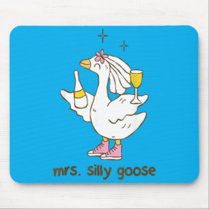 Junggesellinnenabschied Mrs Silly Goose Hochzeit Mousepad