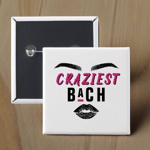 Junggesellinnenabschied nach Bach-Persönlichkeitst Button