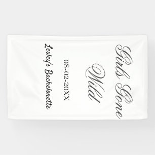 Junggesellinnenabschied Name Datum Braut Banner