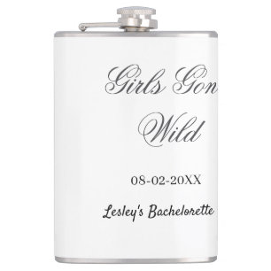 Junggesellinnenabschied Name Datum Braut Girls Gon Flachmann