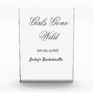 Junggesellinnenabschied Name Datum Braut Girls Gon Fotoblock