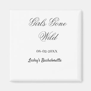 Junggesellinnenabschied Name Datum Braut Girls Gon Magnet