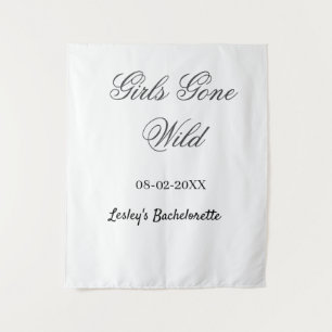 Junggesellinnenabschied Name Datum Braut Girls Gon Wandteppich