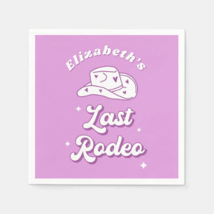 Junggesellinnenabschied Nashville Letzte Rodeo Serviette