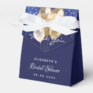 Junggesellinnenabschied navyblaue goldene Ballons Geschenkschachtel