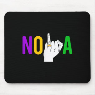 Junggesellinnenabschied New Orleans Ring Mardi Gra Mousepad