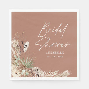 Junggesellinnenabschied Pampas Gras modern boho el Serviette