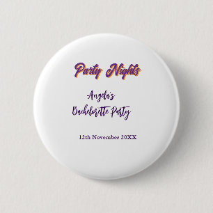 Junggesellinnenabschied Party Nächte Name Datum li Button