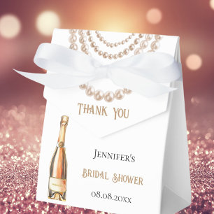 Junggesellinnenabschied Perlen Prosecco elegant Geschenkschachtel