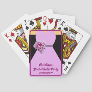 Junggesellinnenabschied-Poker Lavendel Brautjungfe Spielkarten