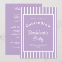 Junggesellinnenabschied Retro Moderne LightPurple 