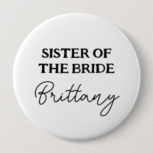 Junggesellinnenabschied Schwester Der Braut Schwar Button