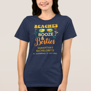 Junggesellinnenabschied Strände Alkohol Freundinne Tri-Blend Shirt
