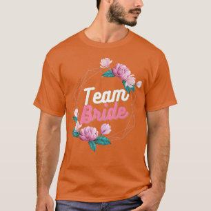 Junggesellinnenabschied Team Braut Blumen  T-Shirt