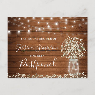 Junggesellinnenabschied verschoben Baby's Breath M Postkarte