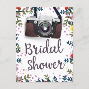 Junggesellinnenabschied Vintage Blumen und klassis Postkarte