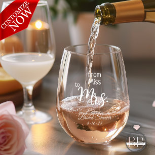 Junggesellinnenabschied Wein Pun Weinglas Ohne Stiel