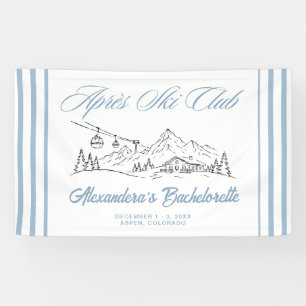 Junggesellinnenabschied Winter Apres Ski Club Banner