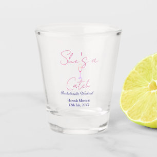 Junggesellinnenabschied Wochenende Champagnerflasc Schnapsglas