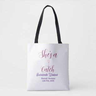 Junggesellinnenabschied Wochenende Champagnerflasc Tasche