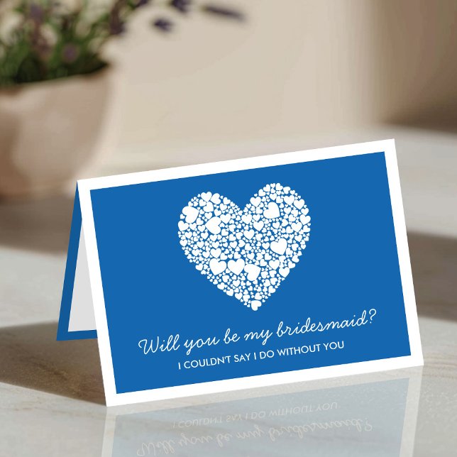 Junggesellinnenabschiede? Blue Heart Card Einladung (Von Creator hochgeladen)