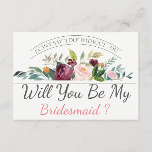 Junggesellinnenabschiede Bridesmaid Card Einladung