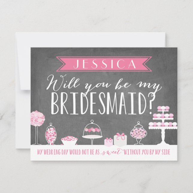 Junggesellinnenabschiede | Bridesmaid Einladung (Vorderseite)