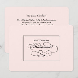 Junggesellinnenabschiede? Elegantes Rosa Einladung