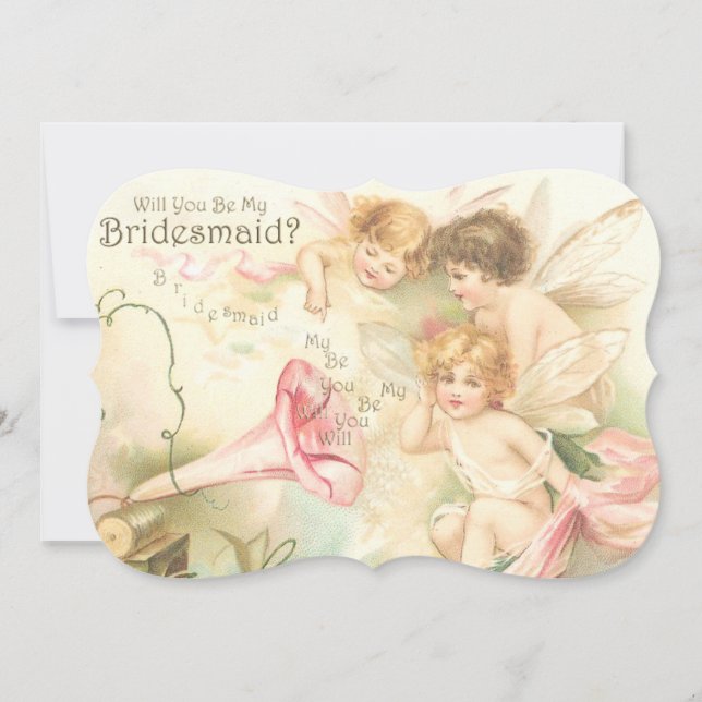 Junggesellinnenabschiede? Fairies-Ankündigung Einladung (Vorderseite)