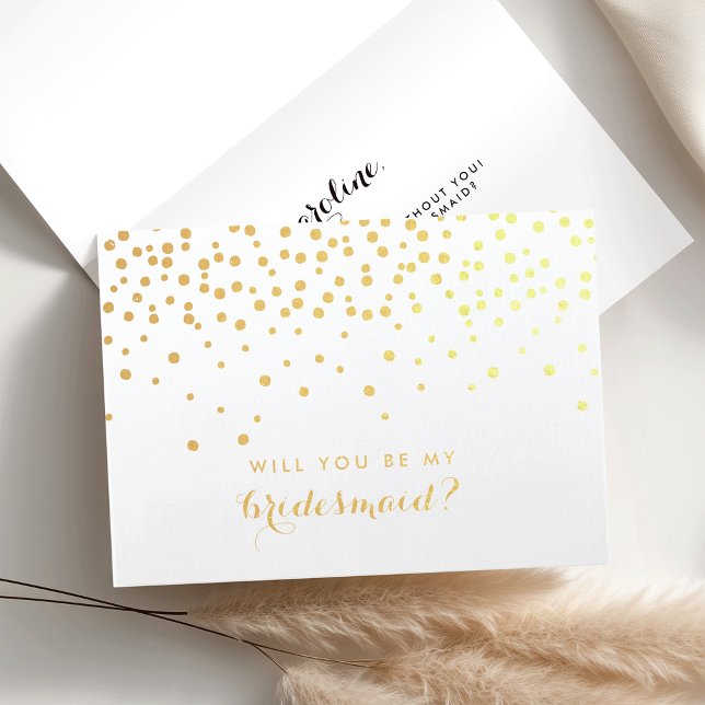Junggesellinnenabschiede | Gold Foil Confetti Folienkarte (Von Creator hochgeladen)