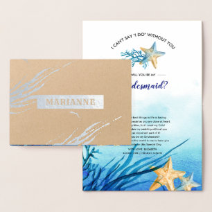 Junggesellinnenabschiede. Luxus am Meer Folienkarte