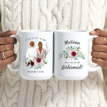 Junggesellinnenabschiede? Mädchen in Robes Floral Kaffeetasse<br><div class="desc">Diese wunderschönen Tasse werden Ihr zukünftiges Brautparty auf jeden Fall begeistern! Sehen Sie sich die ganze Kollektion für weitere Anpassungen an!</div>