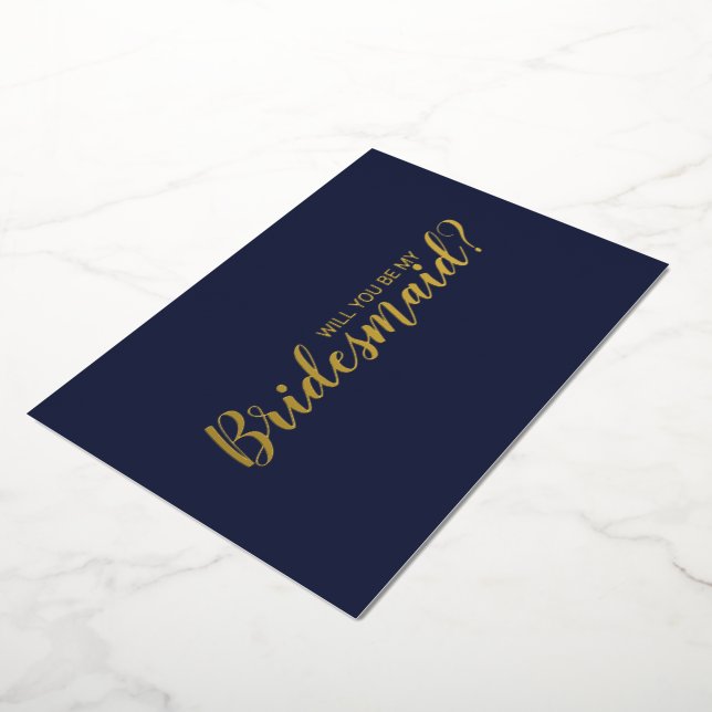 Junggesellinnenabschiede? Marine und Gold Folieneinladung (Gedreht)