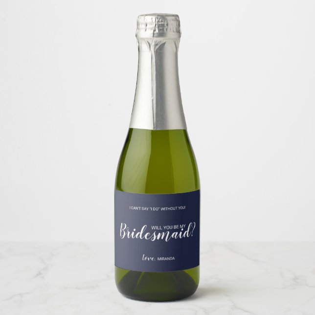 Junggesellinnenabschiede? Modern Script Navy Blue (Vorderseite)