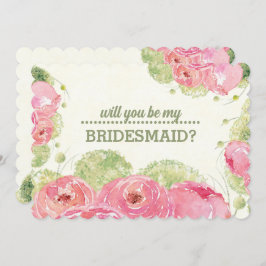 Junggesellinnenabschiede? Romantische Rose Einladung