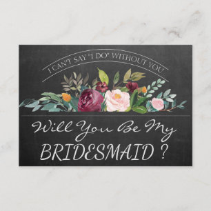 Junggesellinnenabschiede Rustikale Bridesmaid-Ka Einladung