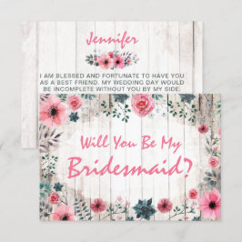 Junggesellinnenabschiede? Rustikale Hochzeit Einladung