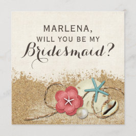Junggesellinnenabschiede? Sandy Beach Wedding Einladung