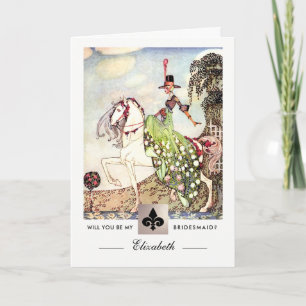 Junggesellinnenabschiede? Vintage Kunst Einladung