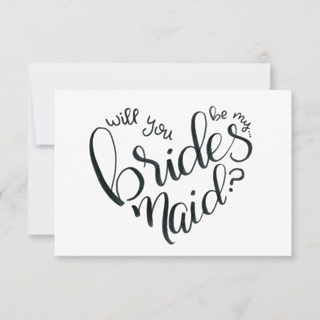 Junggesellinnenabschiede? - Vorschlag von Bridesma RSVP Karte (Vorderseite)